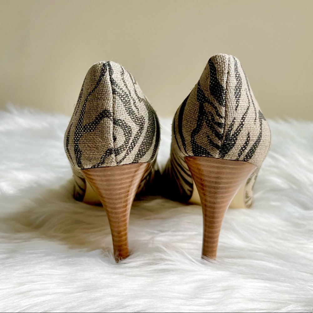 Nine West Metallic Zebra Print Heels - Picture 5 of 9
